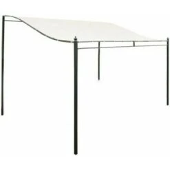 Replacement Roof Cloth For Pavilion Gazebo - 300D Waterproof Canvas Tent Awning High Roof Sun Tent Outdoor Fabric Waterproof/Tear Resistant Cover 3mx2.6m (Without Support)