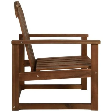 Garden Sofa Chairs 2 Pcs Solid Acacia Wood VidaXL 6 Garden Sofa Chairs 2 Pcs Solid Acacia Wood VidaXL - Image 4
