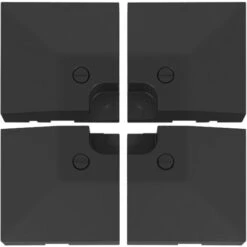 Outsunny 4pc Portable Umbrella Parasol Base Weights Water Sand Filled Holder