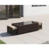 Ascot Rattan Garden Coffee Table With 2 Footstools In Chocolate Mix And Coffee Cream 1 Ascot Rattan Garden Coffee Table With 2 Footstools In Chocolate Mix And Coffee Cream -Outdoor Furniture Store 10862512 1