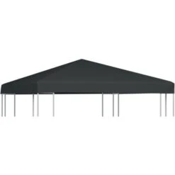 Gazebo Top Cover 310 G/m² 3x3 M Grey VidaXL