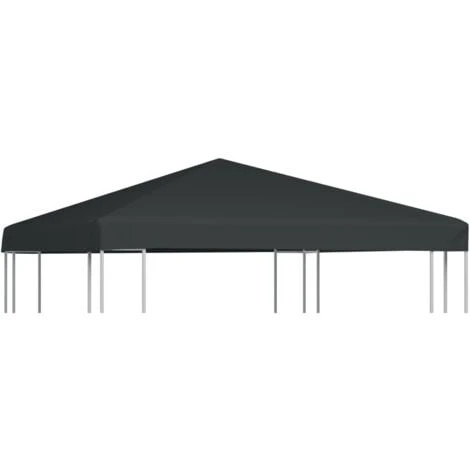 Gazebo Top Cover 310 G/m² 3x3 M Grey VidaXL 3 Gazebo Top Cover 310 G/m² 3x3 M Grey VidaXL