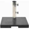 Parasol Base Granite 20 Kg Square Black VidaXL -Outdoor Furniture Store 11483264 1