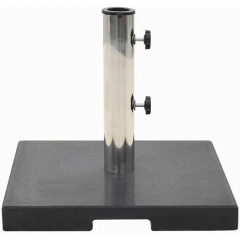 Parasol Base Granite 20 Kg Square Black VidaXL 3 Parasol Base Granite 20 Kg Square Black VidaXL