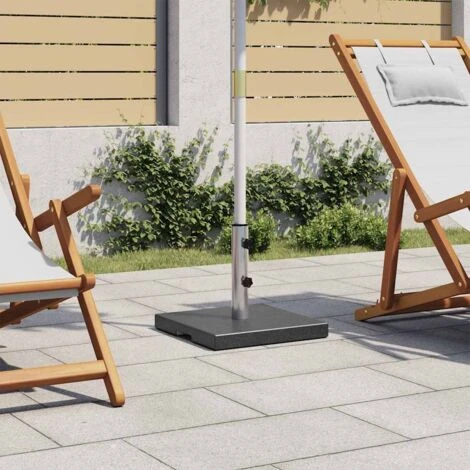 Parasol Base Granite 20 Kg Square Black VidaXL 4 Parasol Base Granite 20 Kg Square Black VidaXL - Image 2