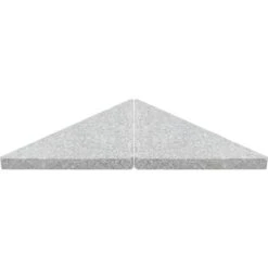 Umbrella Weight Plate Granite 15 Kg Triangular Grey VidaXL -Outdoor Furniture Store 11492555 4
