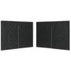 Party Tent Sidewall 2 Pcs With Zipper PE Anthracite VidaXL