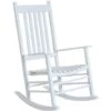 Outsunny Wooden Garden Rocking Chair Outdoor Furniture Deck Armchair Patio Swing White 2 Outsunny Wooden Garden Rocking Chair Outdoor Furniture Deck Armchair Patio Swing White -Outdoor Furniture Store 11678382 1