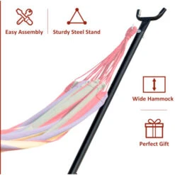 Outsunny 2.86m Metal Hammock Stand Frame Replacement Garden Outdoor Patio -Outdoor Furniture Store 11678486 5