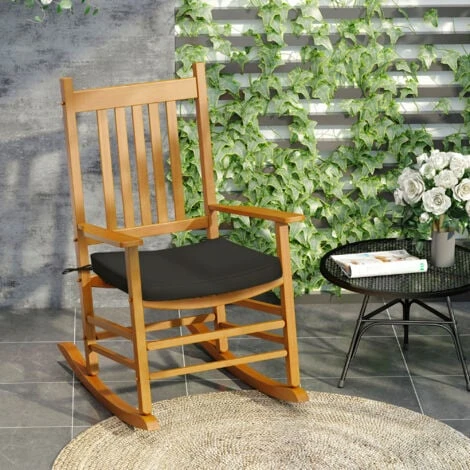 Outsunny Set Of 6 Chair Cushion Seat Pads Dining Chair W/ Straps Black 5 Outsunny Set Of 6 Chair Cushion Seat Pads Dining Chair W/ Straps Black - Image 3