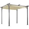 Outsunny 3x3m Outdoor Pergola Metal Gazebo Porch Awning Retractable Canopy 1 Outsunny 3x3m Outdoor Pergola Metal Gazebo Porch Awning Retractable Canopy -Outdoor Furniture Store 11678722 1