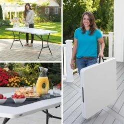 Lifetime 6-Foot Fold-In-Half Table (Essential) 10 Lifetime 6-Foot Fold-In-Half Table (Essential) -Outdoor Furniture Store 11728290 4