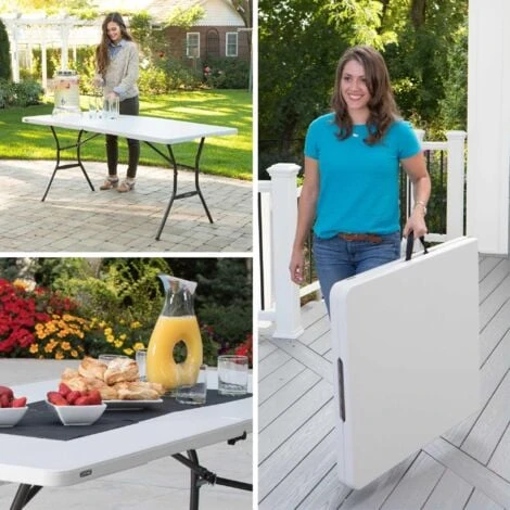 Lifetime 6-Foot Fold-In-Half Table (Essential) 6 Lifetime 6-Foot Fold-In-Half Table (Essential) - Image 4
