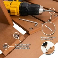 Lifetime Adirondack Chair, Brown -Outdoor Furniture Store 11728343 5