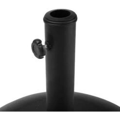 Modern Outdoor Garden Parasol Round Base Black Concrete 3 Pole Adapters Canzo -Outdoor Furniture Store 11757953 4