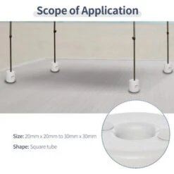 Outsunny Tent Weight Base 4pcs Gazebo Foot Leg Anchor Weights Marquee White -Outdoor Furniture Store 1179772 4