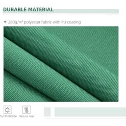 Outsunny Garden Sun Shade Canopy Retractable Awning, 4 X 3(m) Green -Outdoor Furniture Store 1179919 4