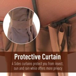 Outsunny 3 X 4m Garden Metal Gazebo Marquee Patio Party Tent Canopy Shelter -Outdoor Furniture Store 1180036 4