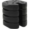 Gazebo Weight Plates 4 Pcs Black 220x50 Mm Concrete VidaXL -Outdoor Furniture Store 11953119 1