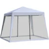Outsunny 3 X 3 Meter Outdoor Gazebo Garden Canopy Tent Sun Shade Event Shelter Grey -Outdoor Furniture Store 12200316 1