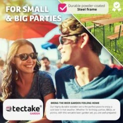 Picnic Table Set With Backrest 2 Benches, 1 Table - Bench Table, Dining Table And Bench Set, Dining Set With Bench -Outdoor Furniture Store 12354683 5