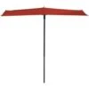 Balcony Parasol Sun Wave 270x150 Cm Brick Red Madison