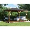 Wooden Gazebo Utopia 430 4m X 3m - Heavy Duty Garden Shelter Pressure Treated And Roof Shingles 1 Wooden Gazebo Utopia 430 4m X 3m - Heavy Duty Garden Shelter Pressure Treated And Roof Shingles -Outdoor Furniture Store 12664331 1