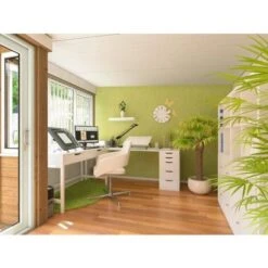 Garden Office Helena Right 4.5m X 2.5m - Insulated Home Office Studio Pod Study Room Double Glazing Pressure Treated 9 Garden Office Helena Right 4.5m X 2.5m - Insulated Home Office Studio Pod Study Room Double Glazing Pressure Treated -Outdoor Furniture Store 12664446 3