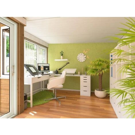 Garden Office Helena Right 4.5m X 2.5m - Insulated Home Office Studio Pod Study Room Double Glazing Pressure Treated 5 Garden Office Helena Right 4.5m X 2.5m - Insulated Home Office Studio Pod Study Room Double Glazing Pressure Treated - Image 3