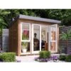 Garden Office Titania 3.5m X 2.5m - Insulated Studio Pod Home Office Study Room Double Glazing Pressure Treated -Outdoor Furniture Store 12664447 1