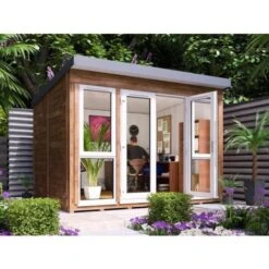 Garden Office Titania 3.5m X 2.5m - Insulated Studio Pod Home Office Study Room Double Glazing Pressure Treated
