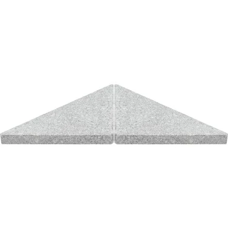 Umbrella Weight Plates 4 Pcs Grey Granite Triangular 60 Kg VidaXL 7 Umbrella Weight Plates 4 Pcs Grey Granite Triangular 60 Kg VidaXL - Image 5