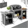 Camping Kitchen Station Large - Camping Kitchen Unit, Camping Kitchen Stand, Camping Cooking Table - Grey -Outdoor Furniture Store 12953412 1