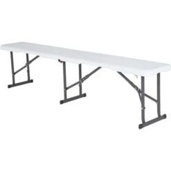 Lifetime 2 Pack 6-Foot Fold-In-Half Bench Combo (Light Commercial)