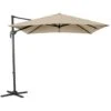 Cantilever Parasol 2.5m - Taupe -Outdoor Furniture Store 13682749 1