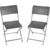 Rattan Effect Garden Chairs (2 Pack) -Outdoor Furniture Store 13682779 1