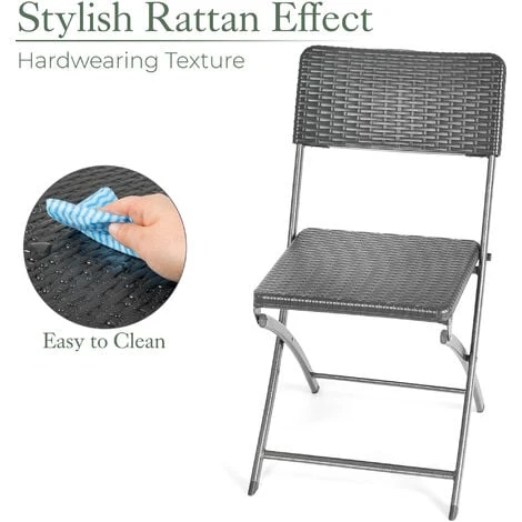 Rattan Effect Garden Chairs (2 Pack) 5 Rattan Effect Garden Chairs (2 Pack) - Image 3