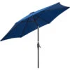 2.4m Crank And Tilt Parasol - Navy 1 2.4m Crank And Tilt Parasol - Navy -Outdoor Furniture Store 13682793 1