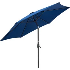 2.4m Crank And Tilt Parasol - Navy