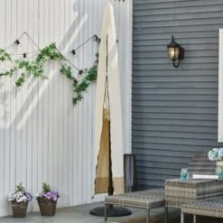 Outsunny Outdoor Parasol Cover Umbrella Garden Furniture Protection Wind Rain -Outdoor Furniture Store 13803502 3