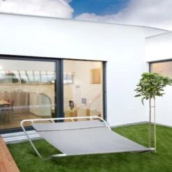 Outsunny Double Hammock Sun Lounger Outdoor Day Bed Patio Grey -Outdoor Furniture Store 1513429 3