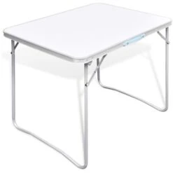 Foldable Camping Table With Metal Frame 80 X 60 Cm VidaXL