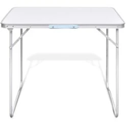 Foldable Camping Table With Metal Frame 80 X 60 Cm VidaXL -Outdoor Furniture Store 1525501 3