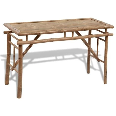 Beer Table With 2 Benches 100 Cm Bamboo VidaXL 4 Beer Table With 2 Benches 100 Cm Bamboo VidaXL - Image 2
