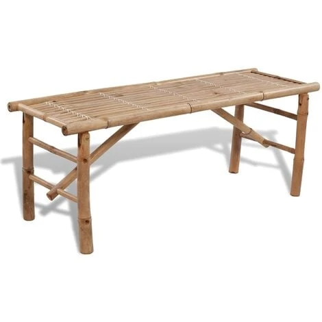 Beer Table With 2 Benches 100 Cm Bamboo VidaXL 6 Beer Table With 2 Benches 100 Cm Bamboo VidaXL - Image 4