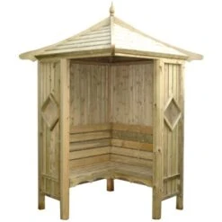 Classic Corner Arbour Garden Arch Seat Approx 4 X 4 Feet