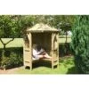 Honeysuckle Corner Arbour Garden Arch Seat Approx 4 X 4 Feet -Outdoor Furniture Store 15759286 1
