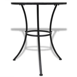 3 Piece Bistro Set Ceramic Tile Terracotta And White VidaXL -Outdoor Furniture Store 1602162 4