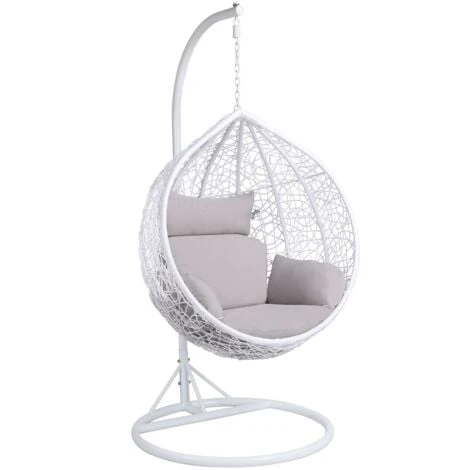 Yaheetech Rattan Swing Patio Garden Weave Hanging Egg Chair W/Cushion& Cover In Or Outdoor 3 Yaheetech Rattan Swing Patio Garden Weave Hanging Egg Chair W/Cushion& Cover In Or Outdoor