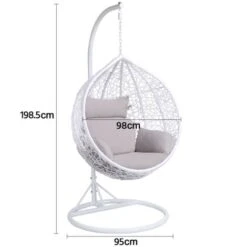 Yaheetech Rattan Swing Patio Garden Weave Hanging Egg Chair W/Cushion& Cover In Or Outdoor 11 Yaheetech Rattan Swing Patio Garden Weave Hanging Egg Chair W/Cushion& Cover In Or Outdoor -Outdoor Furniture Store 16054839 5